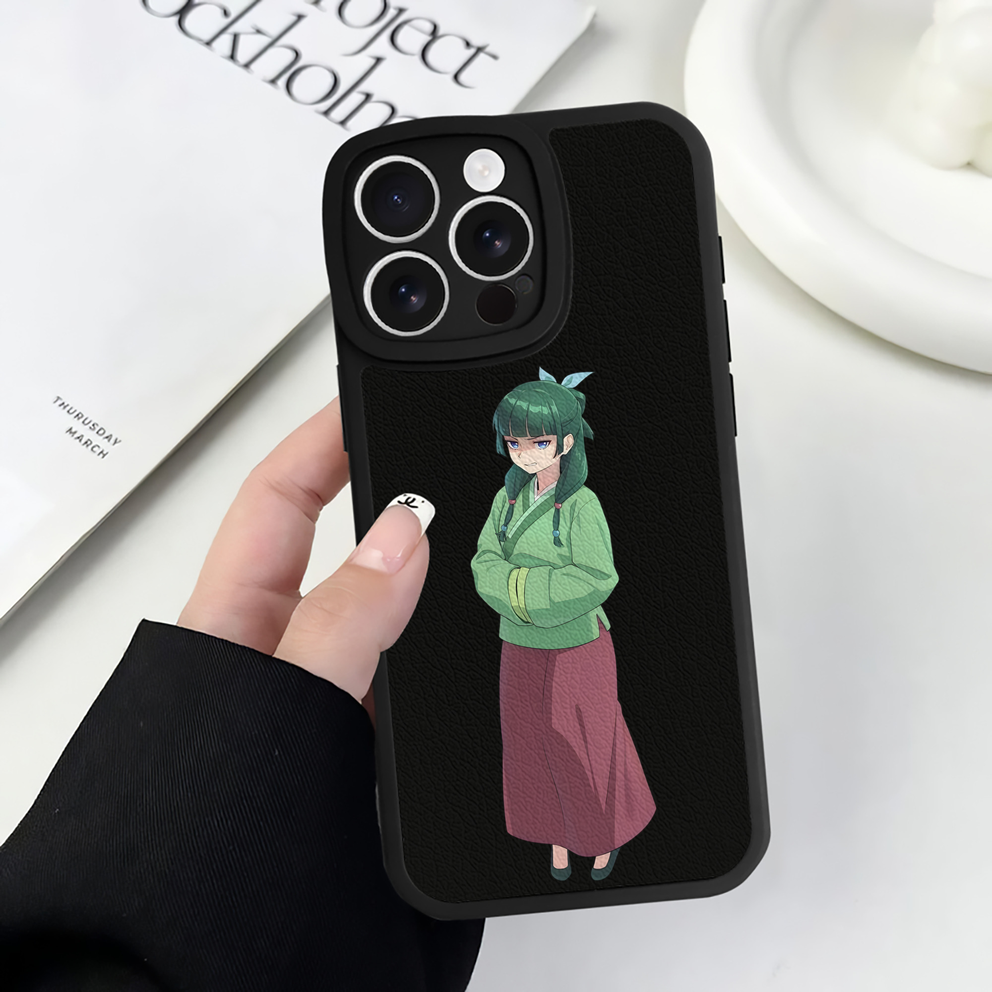 薬屋のひとりごと The Apothecary Diaries 【iPhone 16シリーズ対応】シリコンスマホケース（レザー調） 材質：シリコン